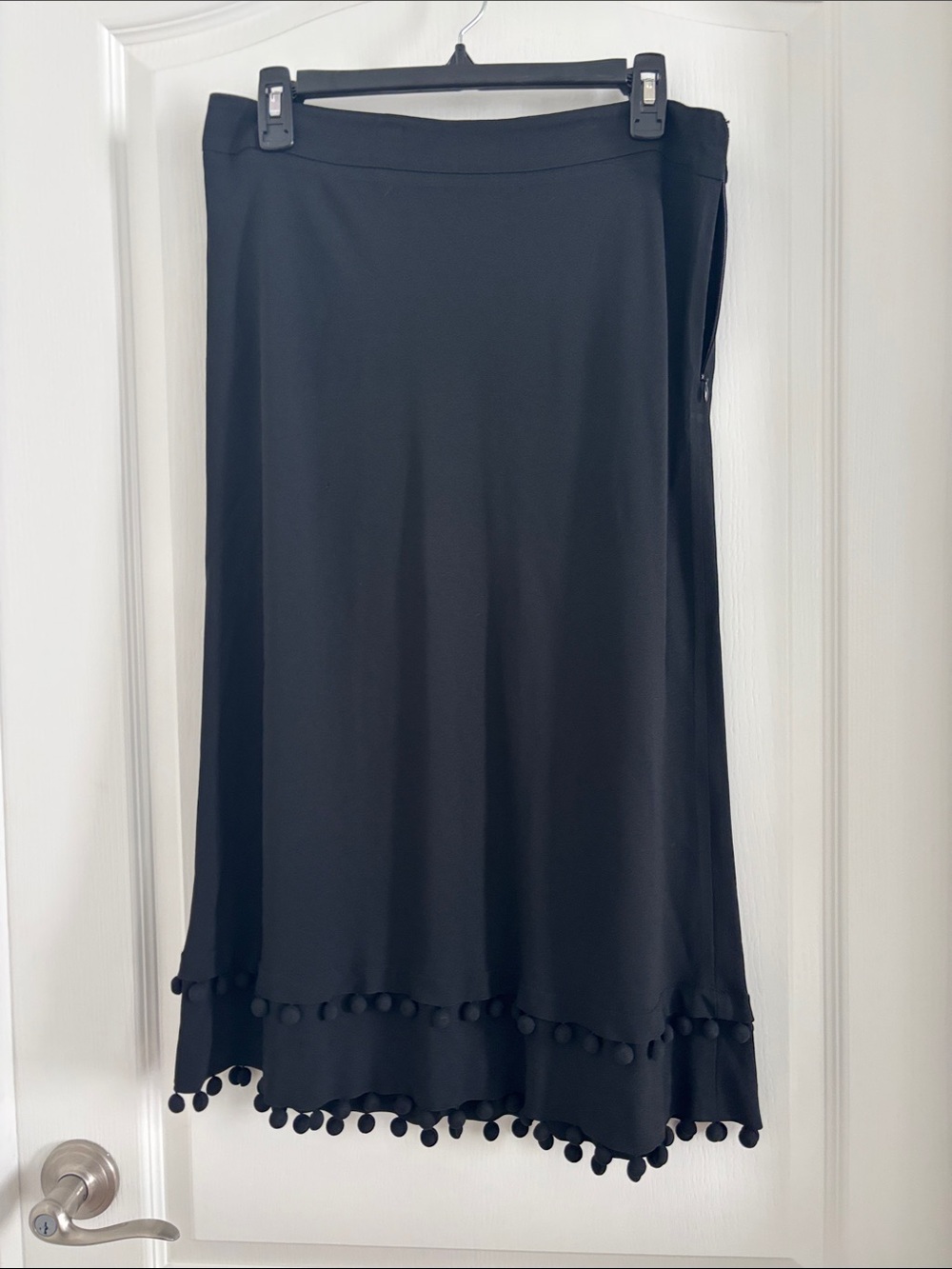 Prada Black Pom-Pom Hem Women’s Skirt